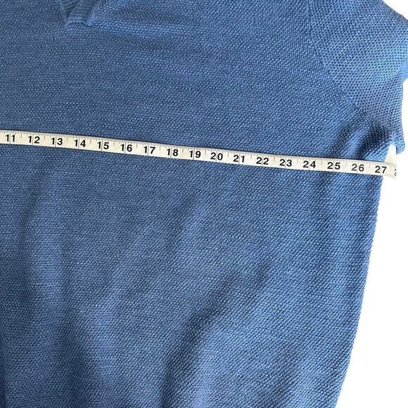 Johnnie -O V Neck Long Sleeve Belmore Sweater XXL Laguna Blue Lightweight‎ - Picture 8 of 9